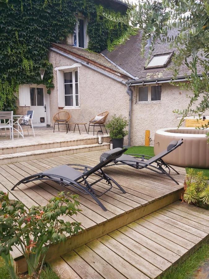 Gite De Charme Au Bord De L'Indre Avec Jacuzzi Villa Monts Exterior foto